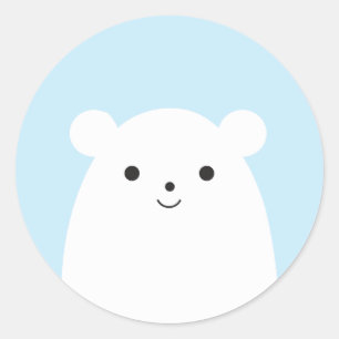 Peekaboo Polar Bear Sticker