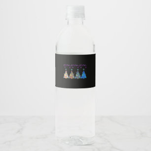Peekaboo Reindeer Classic Water Bottle Label
