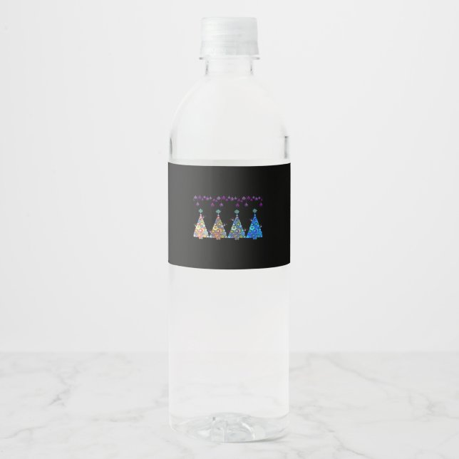 Peekaboo Reindeer Classic Water Bottle Label (Front)