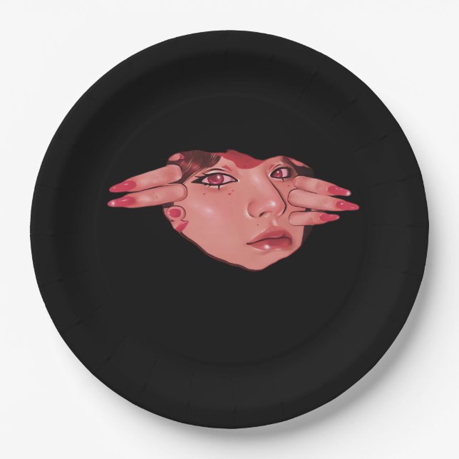 Peekaboo – Sloth Design Vibes Paper Plate (Front)
