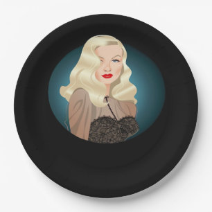 Peekaboo Spooky Quote Paper Plate