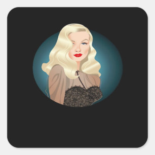 Peekaboo Spooky Quote Square Sticker