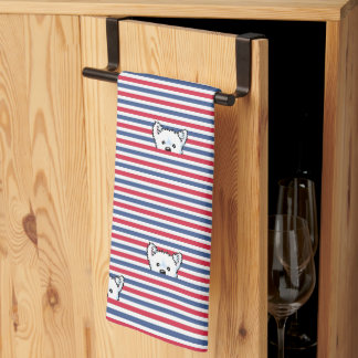 Peekaboo Westies Tea Towel