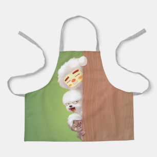 Peeking Animals Trio Apron