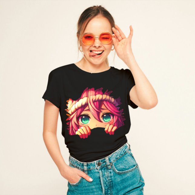 Peeking Anime  T-Shirt (Creator Uploaded)
