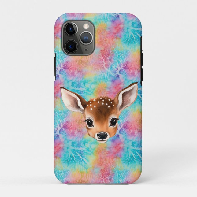 Peeking Baby Deer Water Bottle Case-Mate iPhone Case (Back)