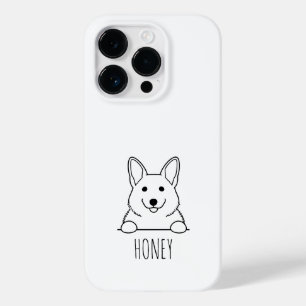 Peeking Beagle Cute Custom Name Phone Case