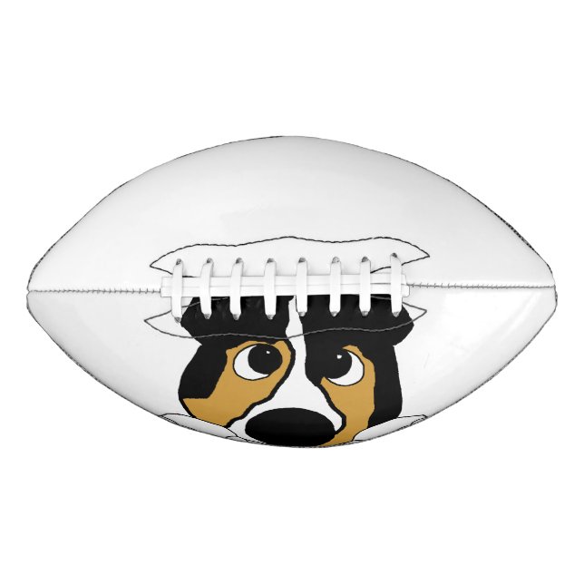 peeking black tri aussie football (Front)
