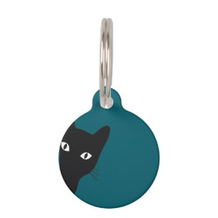 Peeking Cat Pet Tag