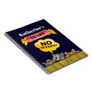 Peeking Cats Notebook