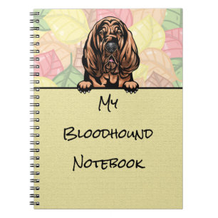 Peeking Cute Bloodhound notebook