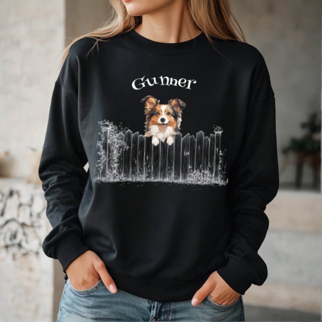 Peeking Dog Customisable Sweatshirt (Creator Uploaded)