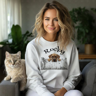 Peeking Dog Customisable T-Shirt