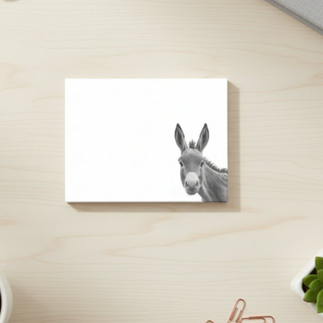 Peeking Donkey Cute  Post-it Notes (Creator Uploaded)