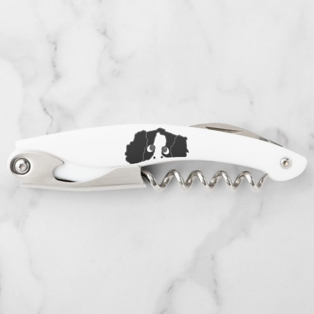peeking ess black and white corkscrew (Front)