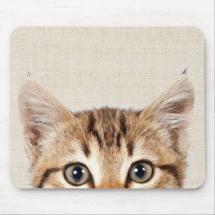 Peeking Kitty Mouse Pad