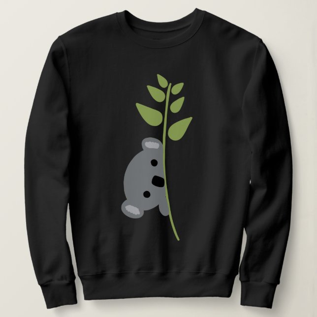 Peeking Koala Bear Sweatshirt (Design Front)