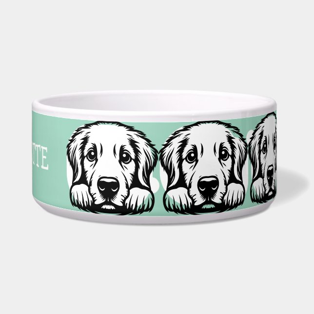 Peeking Labrador Customise Green theme (Right)