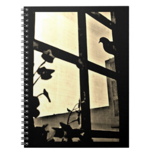 Peeking Pigeon Spiral Notebook