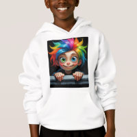 Peeking Rainbow – Mischievous Whimsical Character 