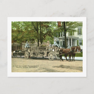 Peekskill, N.Y., Cortland Hook & Ladder Fire Truck Postcard