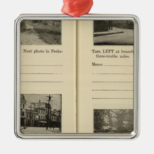 Peekskill, New York 2 Metal Tree Decoration (Front)