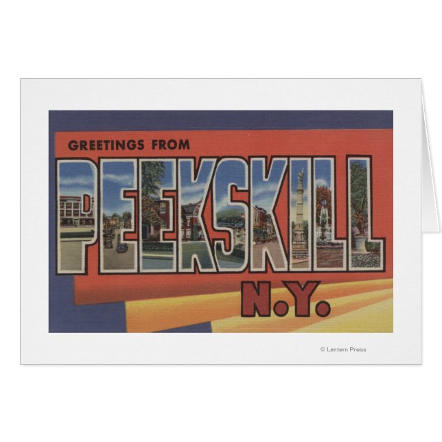 Peekskill, New York - Large Letter Scenes (Front Horizontal)