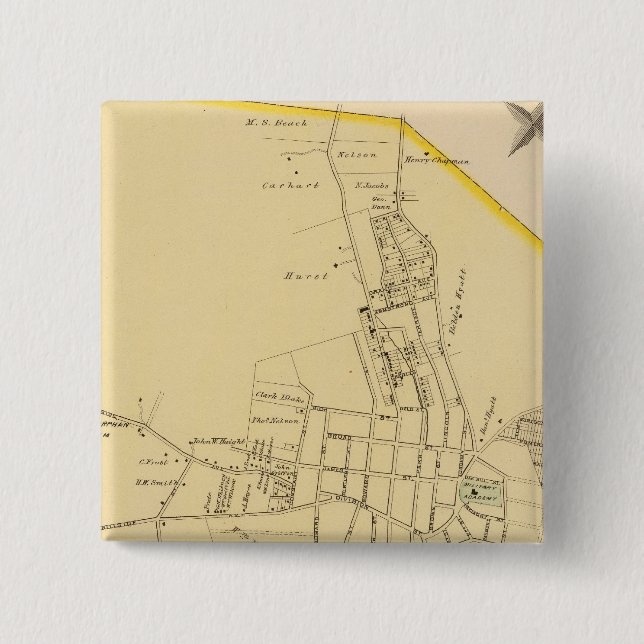 Peekskill, NY 15 Cm Square Badge (Front)