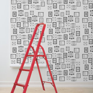 Peel and stick framed quotes wallpaper