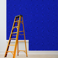 Peel and stick modern royal blue wave pattern