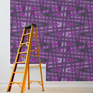 Peel and Stick Purple Pink zig-zag pattern Wallpaper