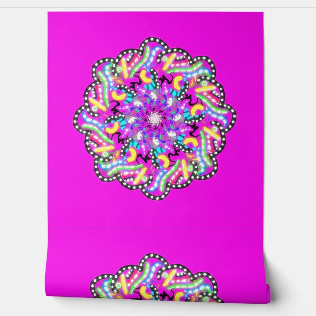 Peel and Stick Wallpaper 9 - Purple (Unrolling)