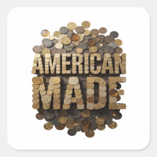 Peelable Gold AMERICAN MADE Gift Sticker