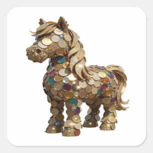 Peelable Silver Abstract Sticker Motif