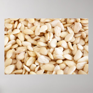 Peeled almonds poster