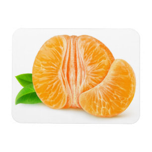 Peeled tangerine magnet