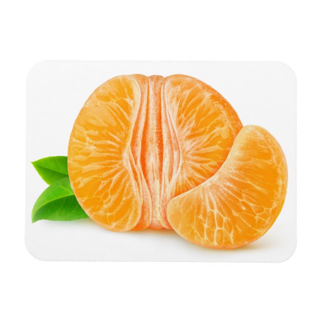 Peeled tangerine magnet (Horizontal)