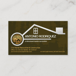 Peeling Brown Wall Paint Faux Silver Home Handyman Business Card