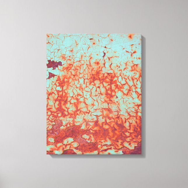 Peeling Paint and Rust Abstract Canvas Print (Front)