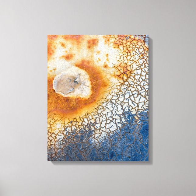 Peeling Paint and Rusty Abstract Canvas Print (Front)