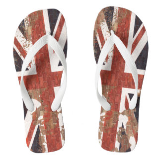 Peeling Paint Graffiti UK Union Jack Jandals
