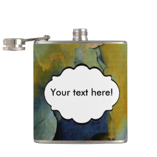 Peeling paint hip flask