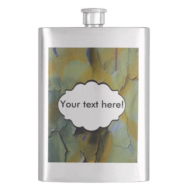 Peeling paint hip flask (Front)