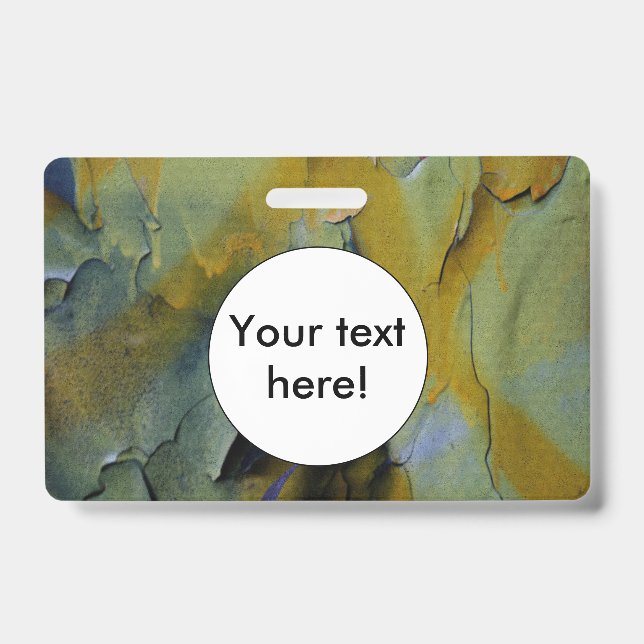 Peeling paint ID badge (Front)
