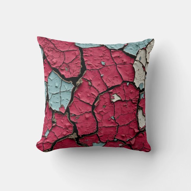 Peeling Paint Layers Cushion (Front)