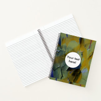 Peeling paint notebook