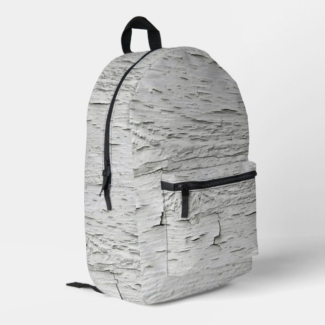 Peeling Paint Pattern Printed Backpack (Back Corner Left)