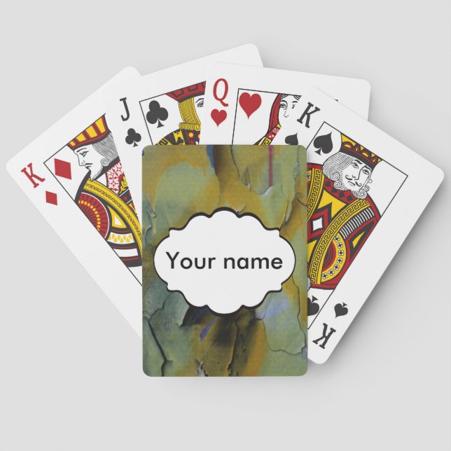 Peeling paint playing cards (Back)