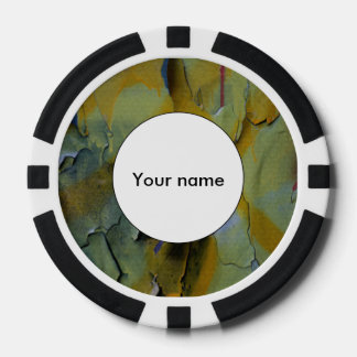 Peeling paint poker chips