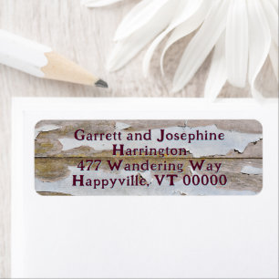Peeling Paint Rustic Return Address labels